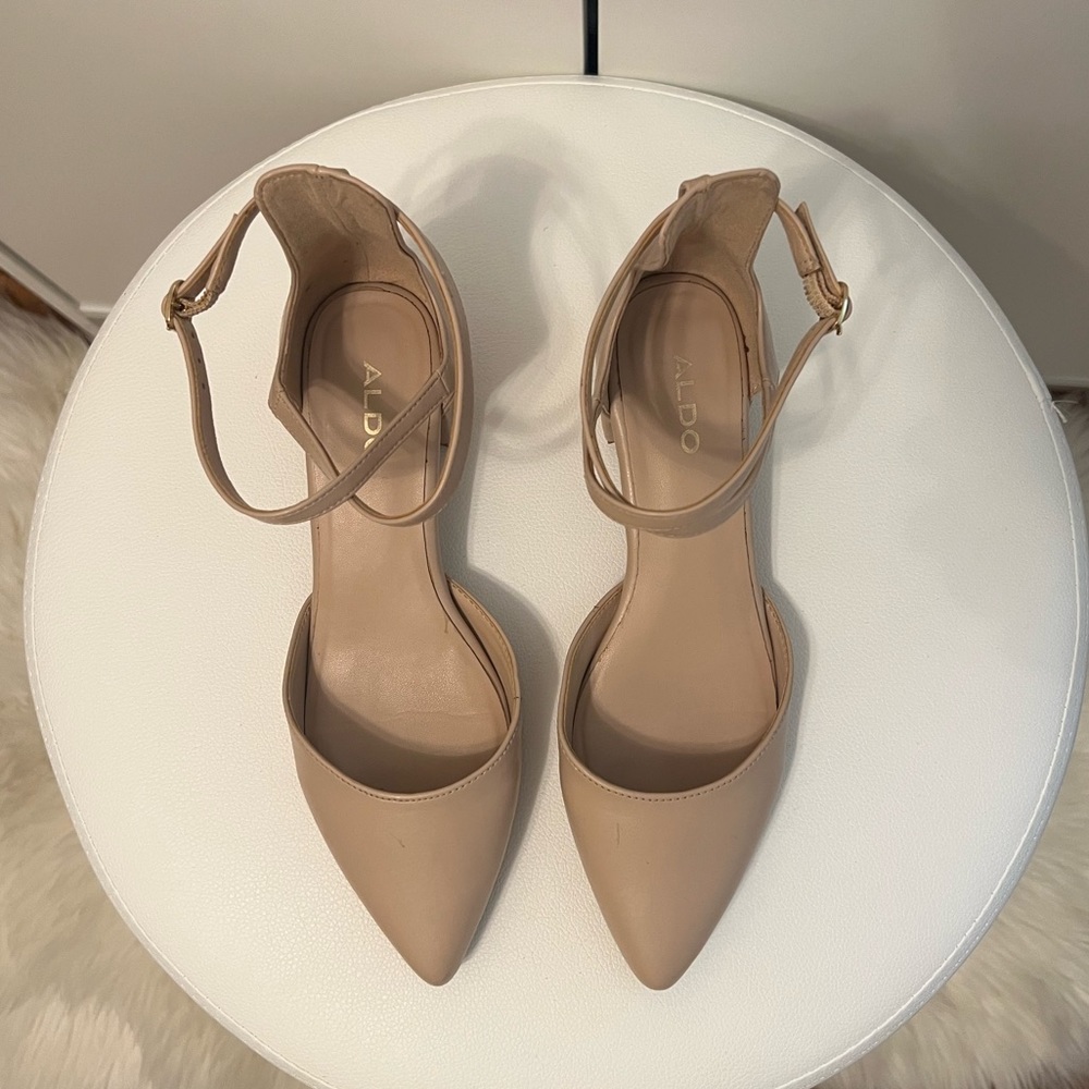 Aldo Cyryan women block heel shoes - Beige size 6.5